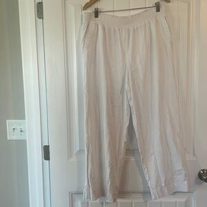 Counterparts Pull on Linen Blend Pants Size XL